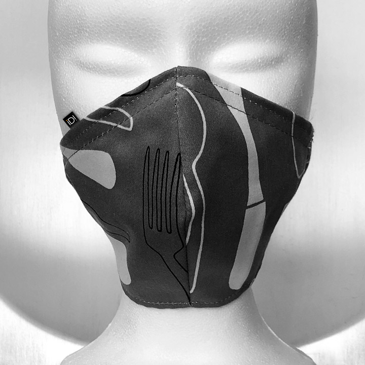 Protective mask made of fabric to be sewn