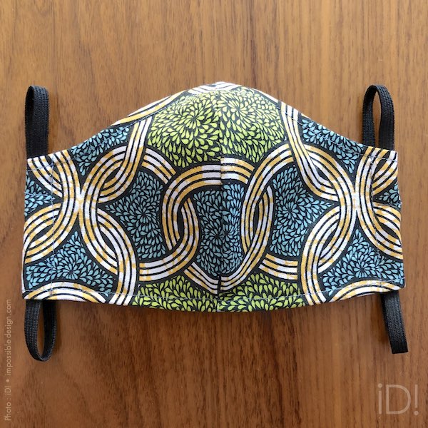 African fabric protective mask