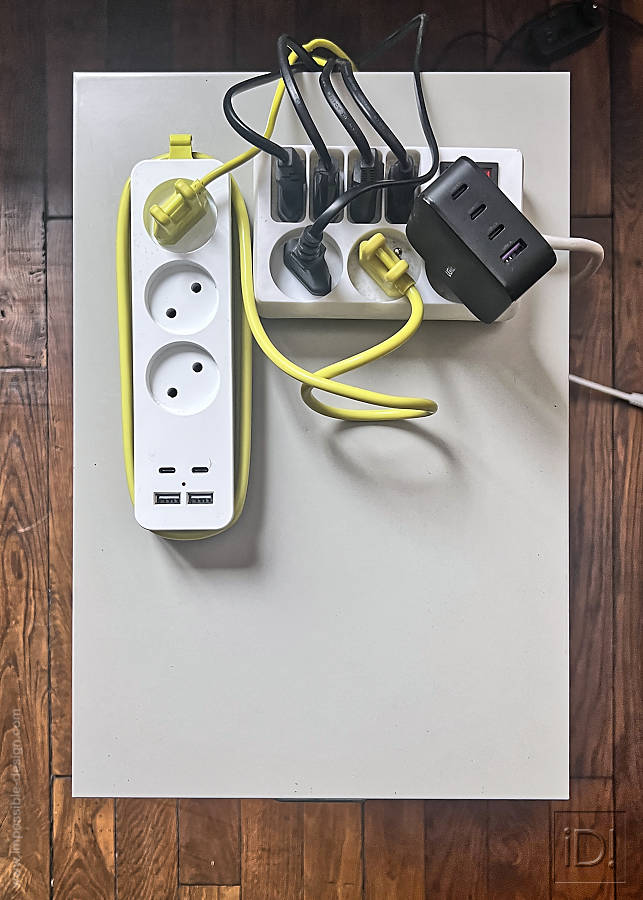 dessus du meuble à chargeur
