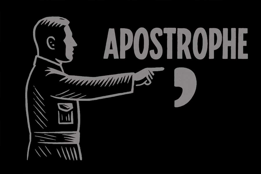 the authoritative iOS spell checker showing an apostrophe