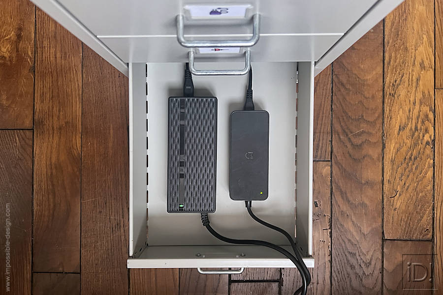 Tiroir à chargeurs de trottinettes